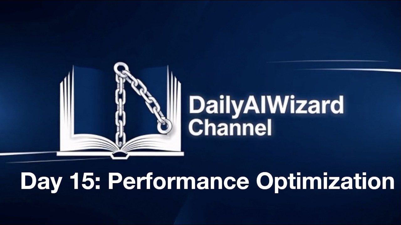 Architecture Day 15: Performance Optimization Basics