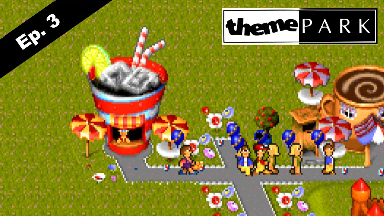 Theme Park Gameplay - Part 3 (PC - 1994) No Commentary [HD]
