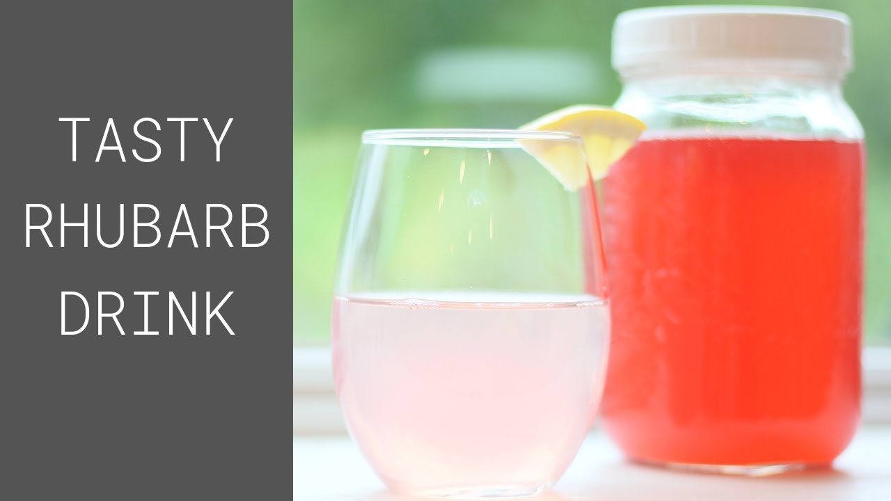The BEST Rhubarb Drink I've Ever Had