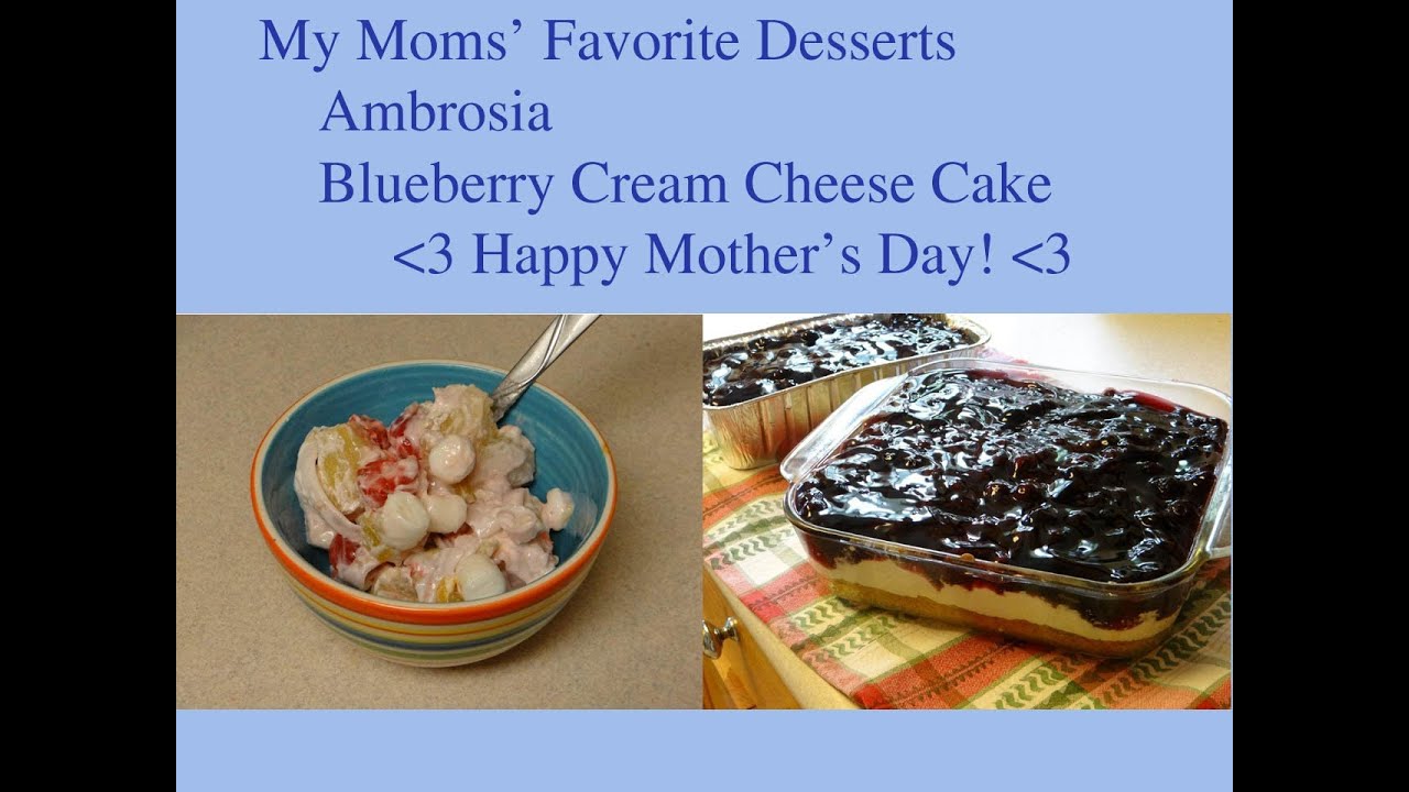 Ambrosia & Blueberry Cheese Cake, A Mother's Day Dessert Special (collaboration)