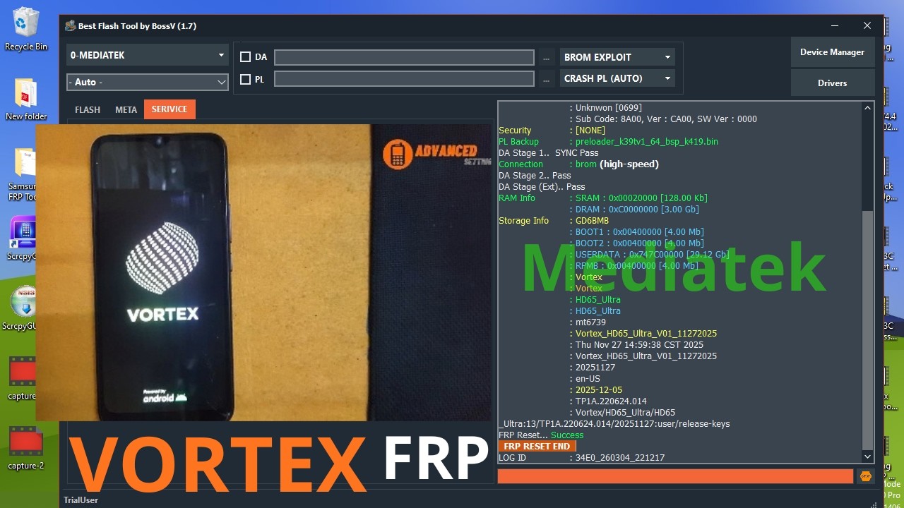 Vortex HD65 FRP Bypass Google Account Unlock | Best Flash Tool (Free 2026)