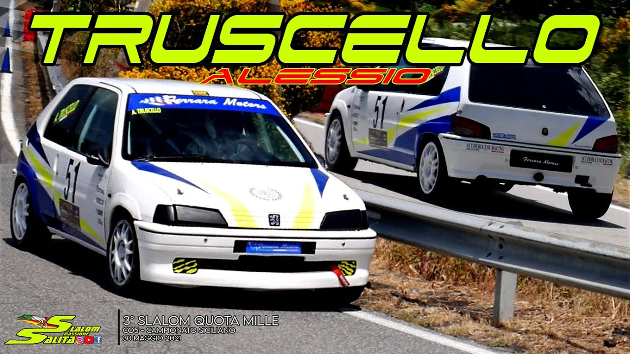 PEUGEOT 106 RALLYE KIT 1300cc // A1400 SCREAMING SOUND ON BOARD // SLALOM LINGUAGLOSSA 2021