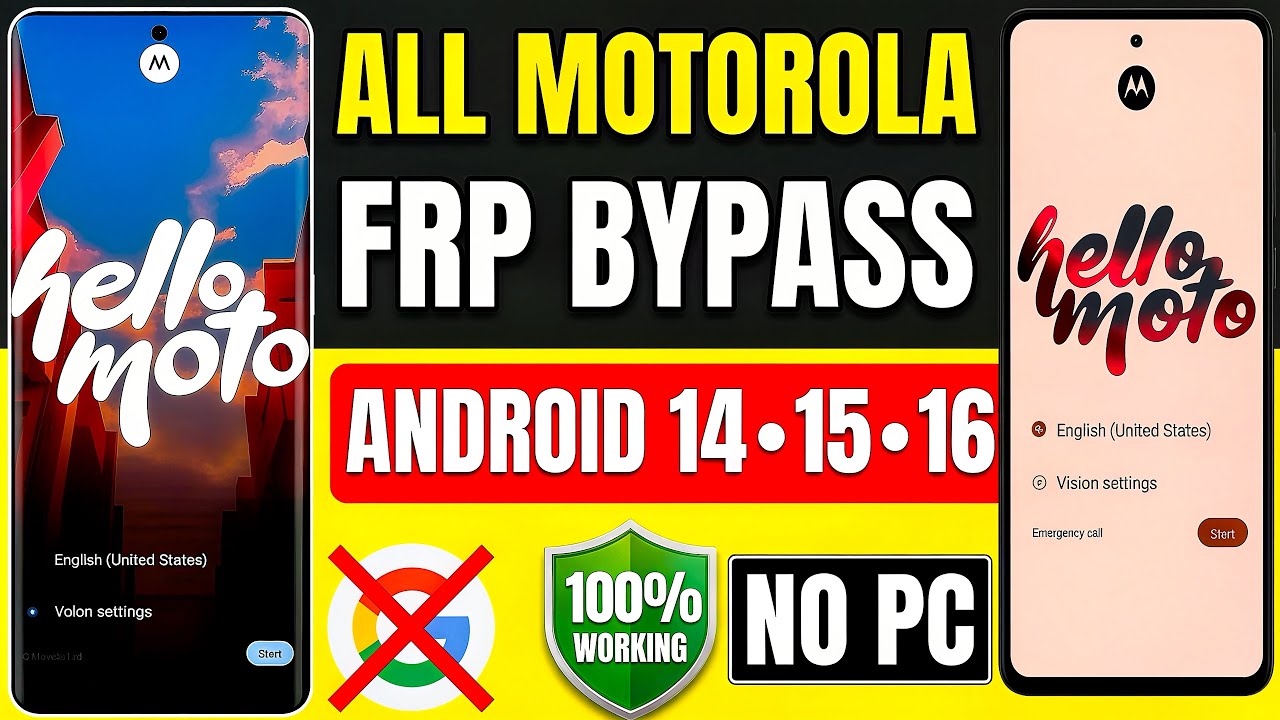 Motorola FRP Bypass 2026 🔓 Bypass Google Lock Without PC | All Moto Models