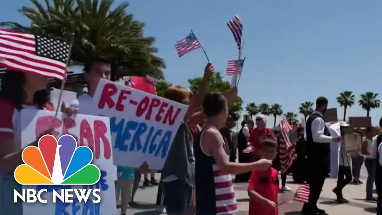 States Begin Reopening As Tempers Flare Over Coronavirus Safety Restrictions | NBC Nightly News