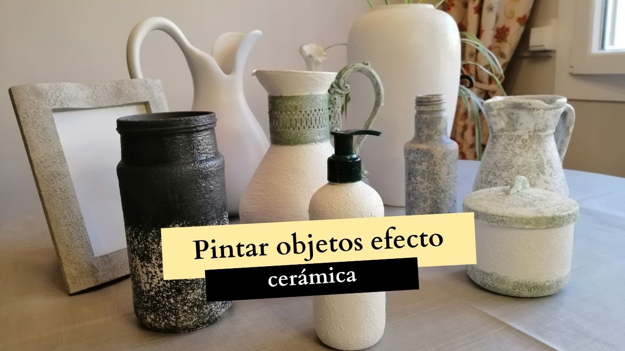 Pintar objetos efecto cerámica