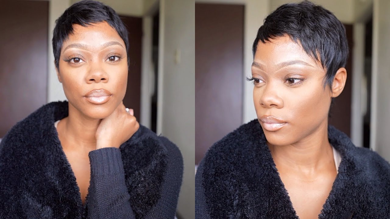 SHAKE AND GO HAIR ON A BUDGET PIXIE CUT | Diamond ThaModel