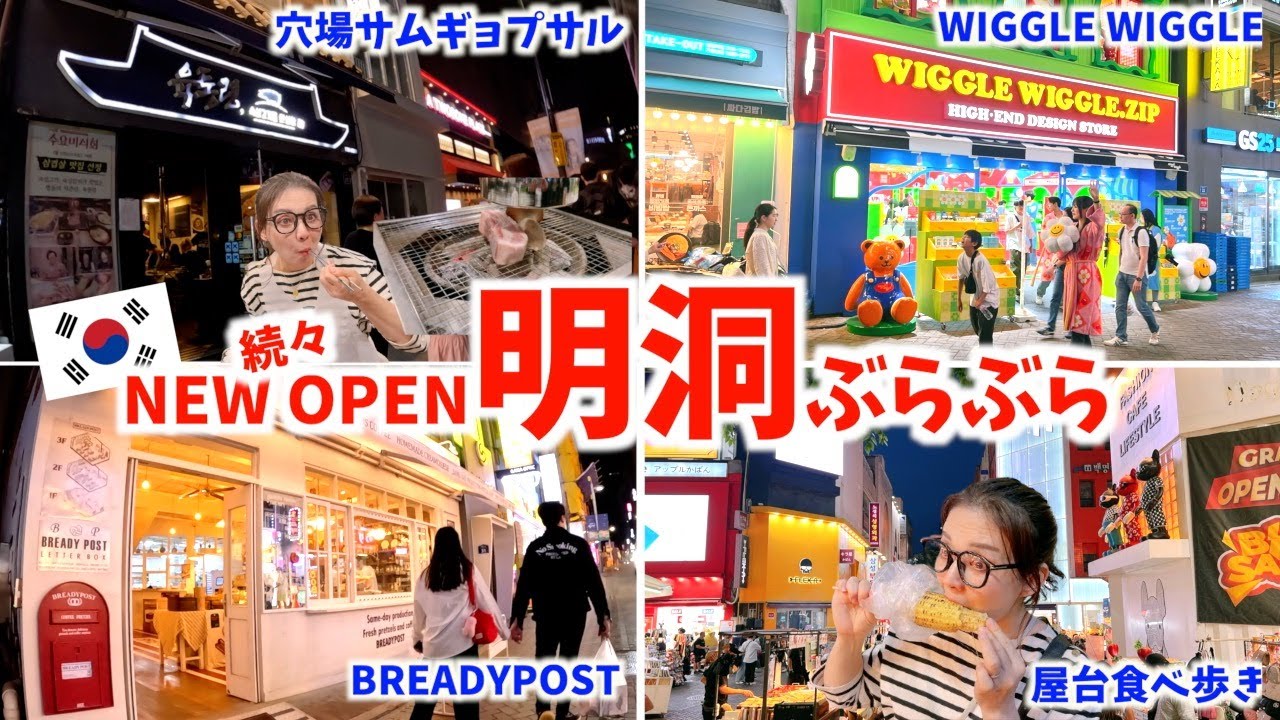 【韓国旅行】明洞に大好きなお店が続々NewOpen💕韓国人が行く穴場のサムギョプサル店🐷偽物屋さんVLOG#210