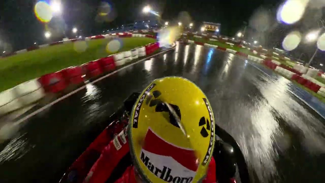 KGV 101 com chuva - Bateria Aberta - Kartódromo da Granja Viana - Corrida de Kart na Chuva