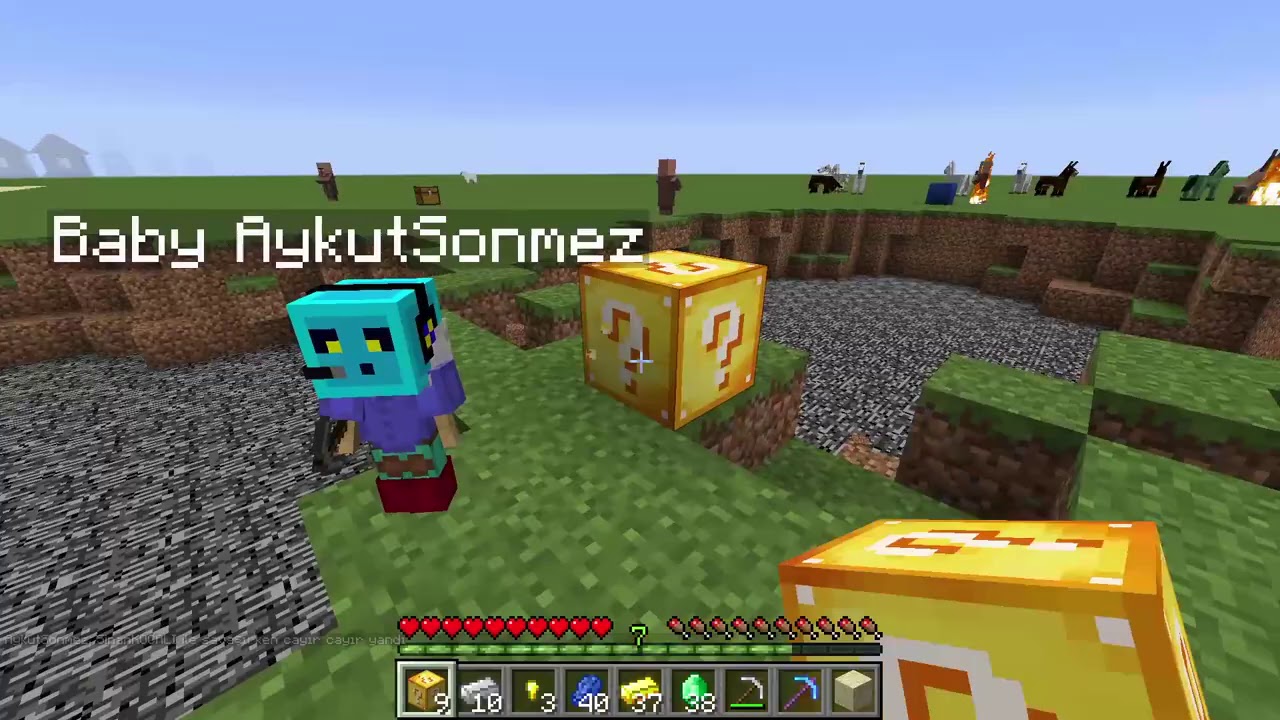 Minecraft Silahlı Şans Blokları Bölüm 6 - Tabanca Savaşı