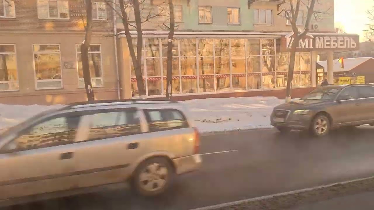 Могилёв. Поездка на БКМ 32102 №053, маршрут №5 (09.02.2026)