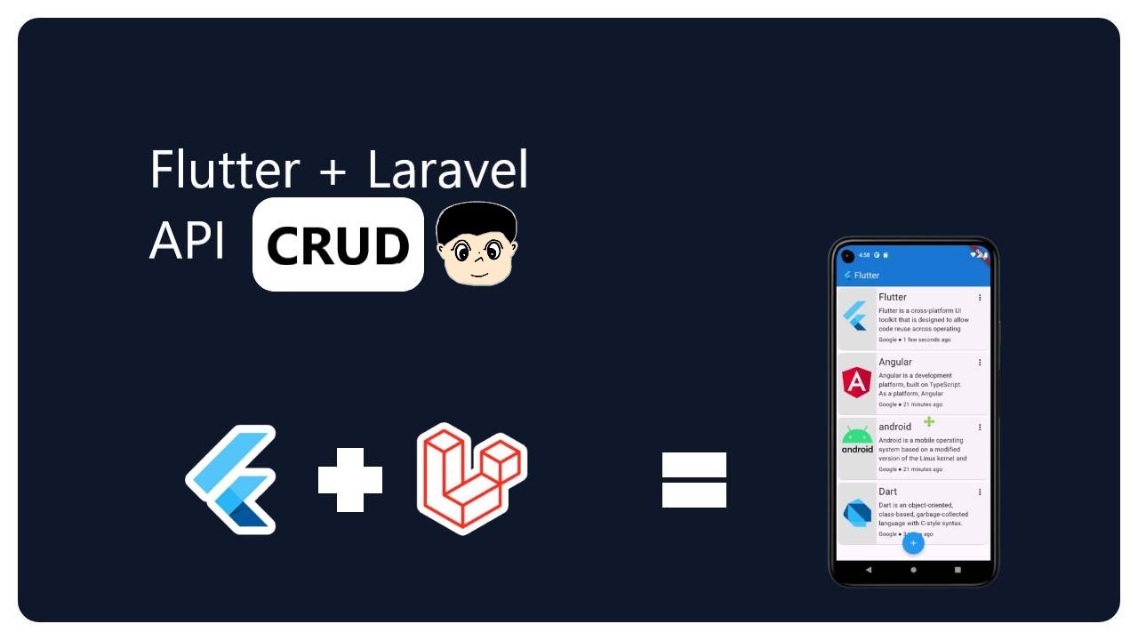 Flutter, Laravel CRUD app | step by step | speak Khmer