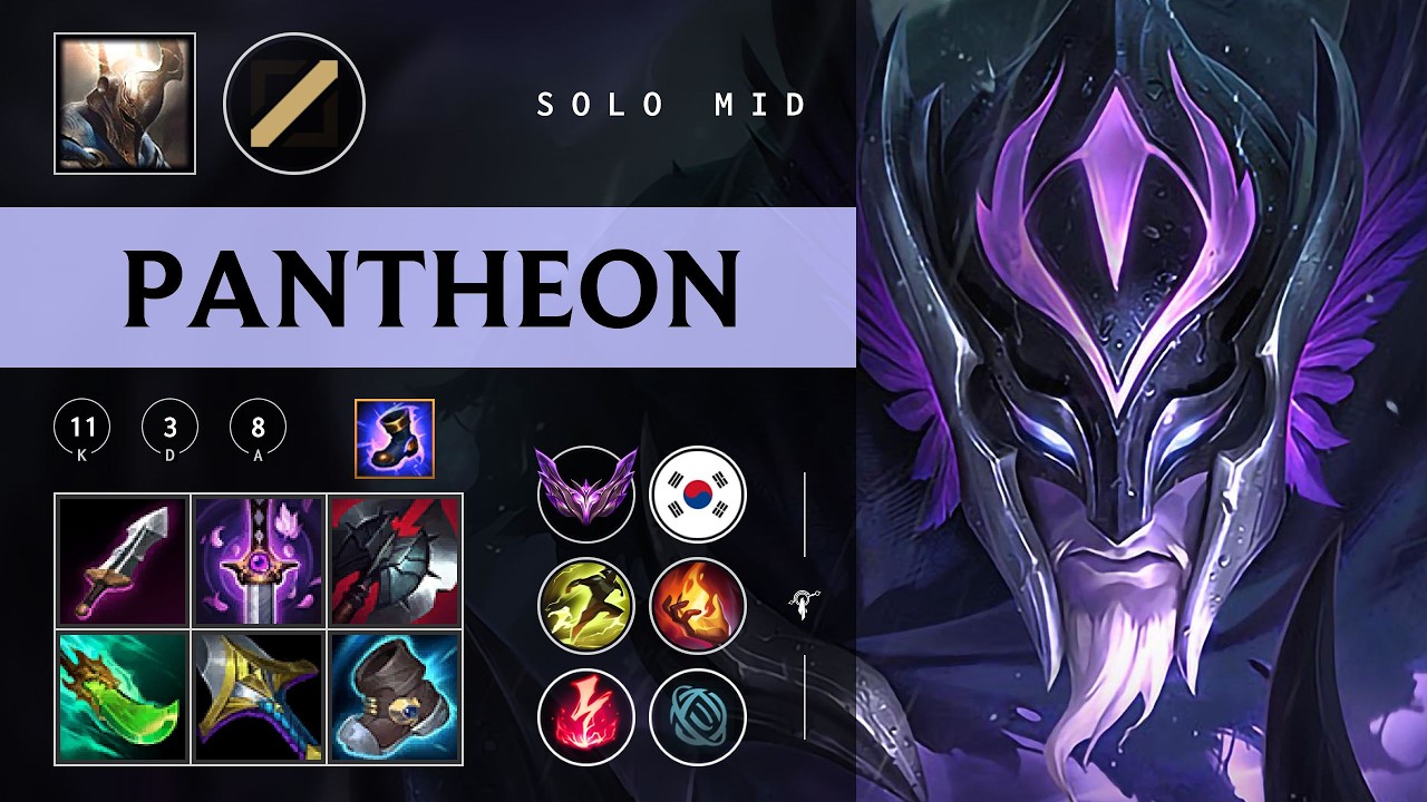 Pantheon Mid vs Veigar - KR Master Patch 26.07