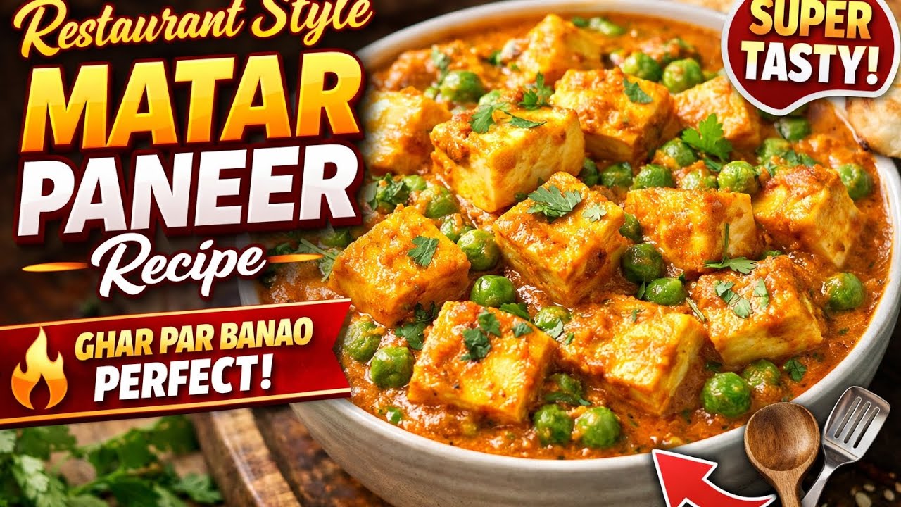 🧀 Dhaba Style Matar Paneer Easy & Tasty Matar Paneer Recipe in Hindi | #MatarPaneer #PaneerRecipe 