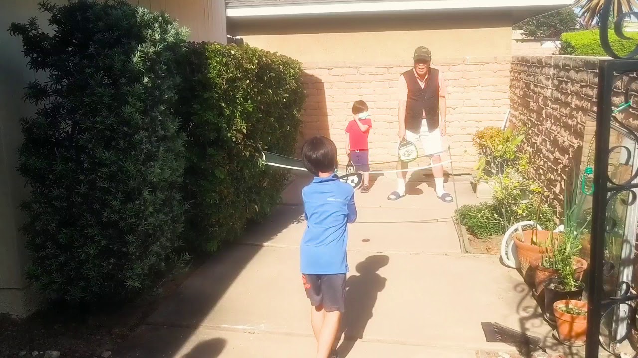 First time pickleball with grandparents