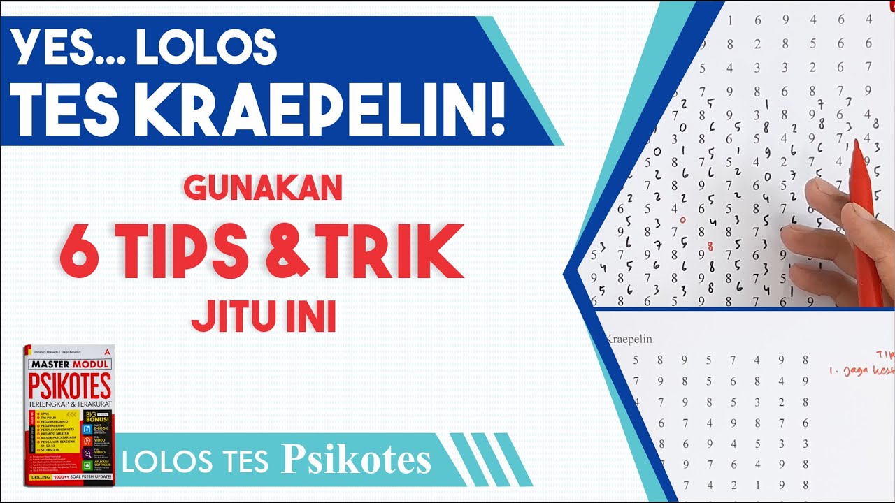 Ini Loh 6 Tips dan Trik Jitu LOLOS Tes Kraepelin | PSIKOTES