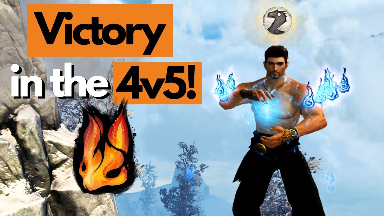 Я носил 4 на 5 на Копье Вызывателя Элементалиста в Gw2 PvP