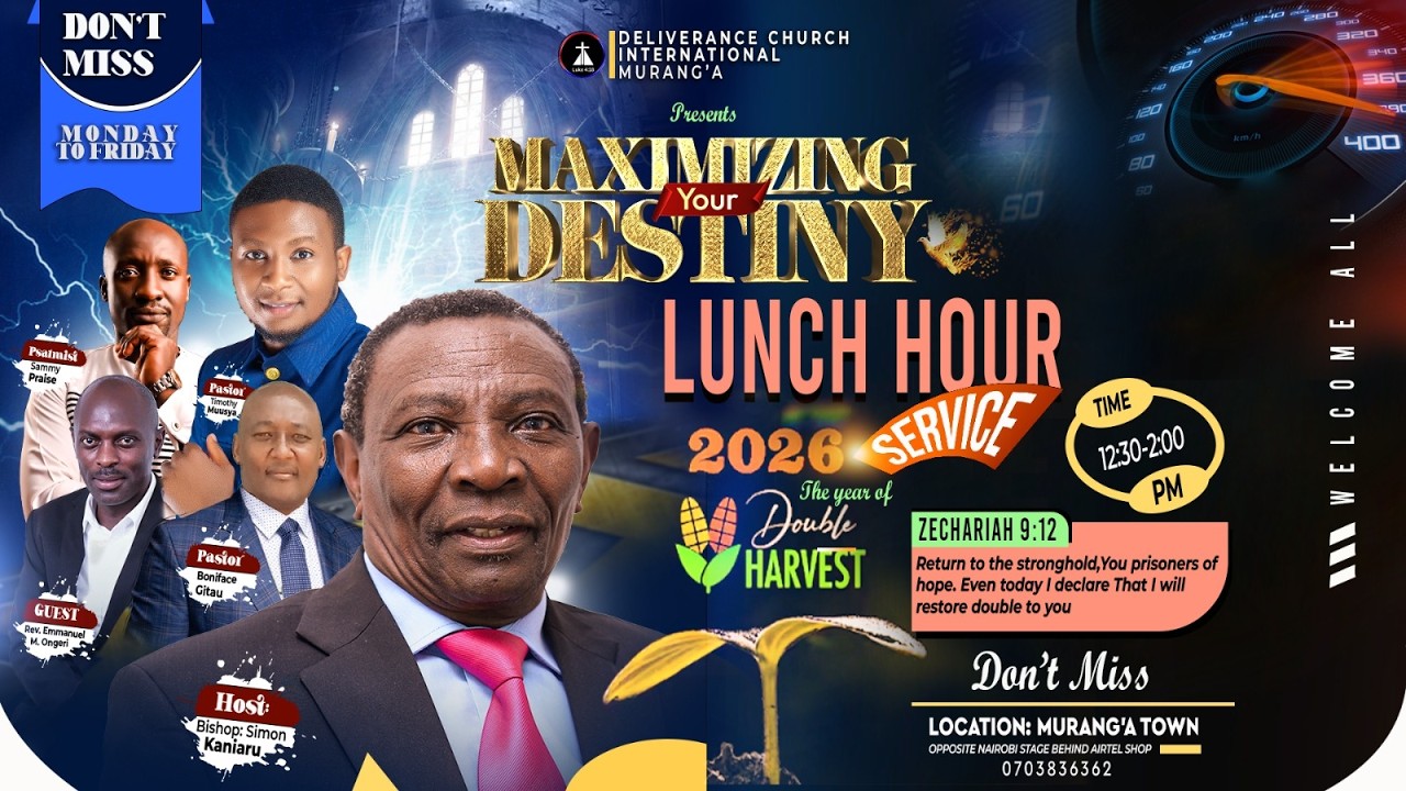 The House of Multiplied Grace || Lunch Hour Service || 20th February 2026