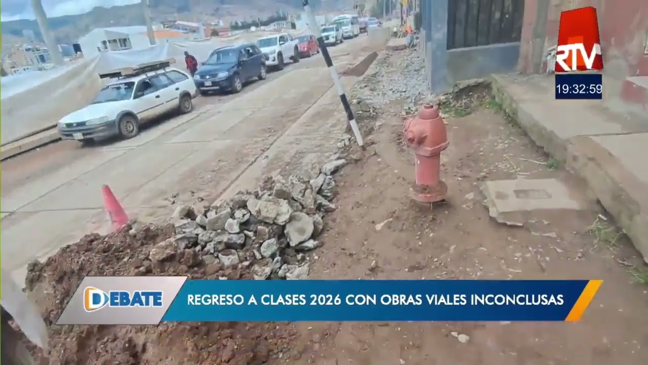 REGRESO A CLASES 2026 CON OBRAS VIALES INCONCLUSAS