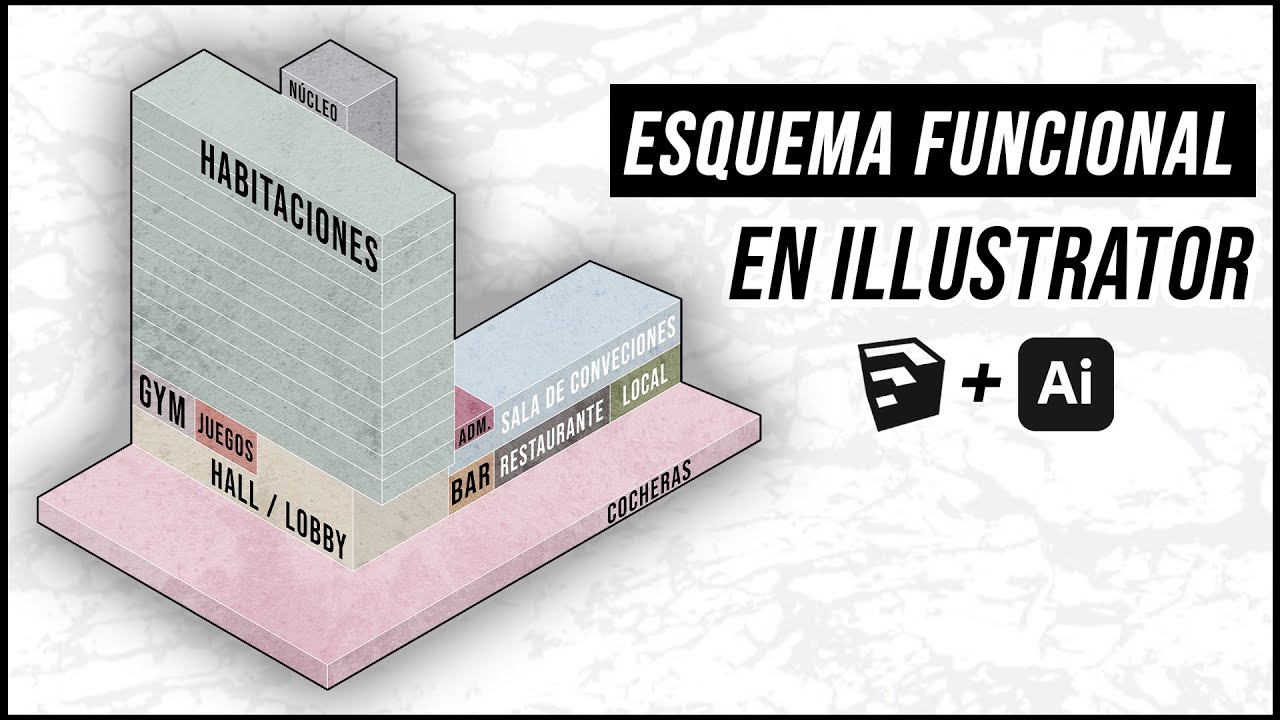 ESQUEMA PROGRAMÁTICO en ILLUSTRATOR | crramira.arq