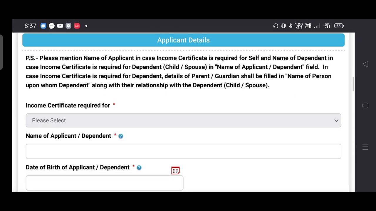 How to make income certificate online in J&K updated || JK-eservices || Income Certificate Online ||
