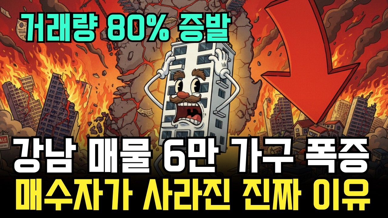 강남 삼구 거래량 80퍼센트 실종 현장 6만 가구 폭탄을 받아줄 매수자가 사라진 이유