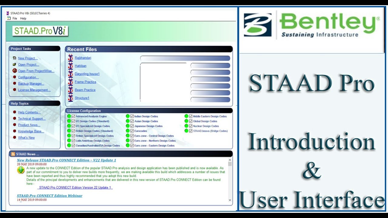 STAAd Pro Tutorial For Beginners [Eposide 1]: Introduction