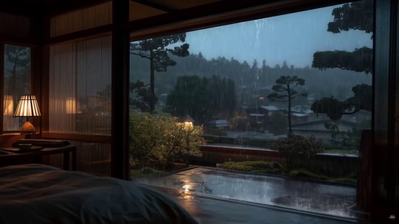 Transform Your Evening: Window Rain ASMR. Instant Stress Relief & Deep Sleep Guaranteed!
