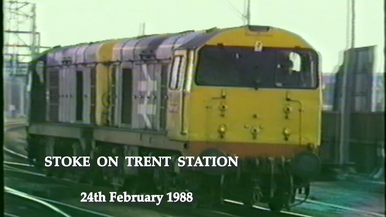 BR in the 1980s Stoke On Trent Station on 24th February 1988
