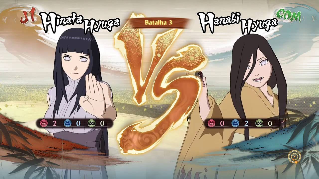 Naruto Storm 4 Dublado PT-BR Hinata vs Hanabi