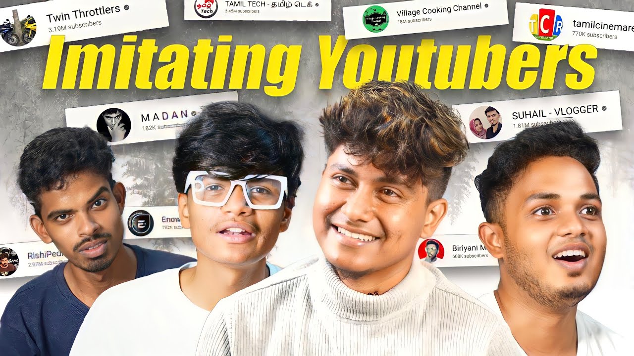 IMITATING YOUTUBERS !! 🥵 ft. @SimplyWasteYT @BeingNizar @JustNKstar