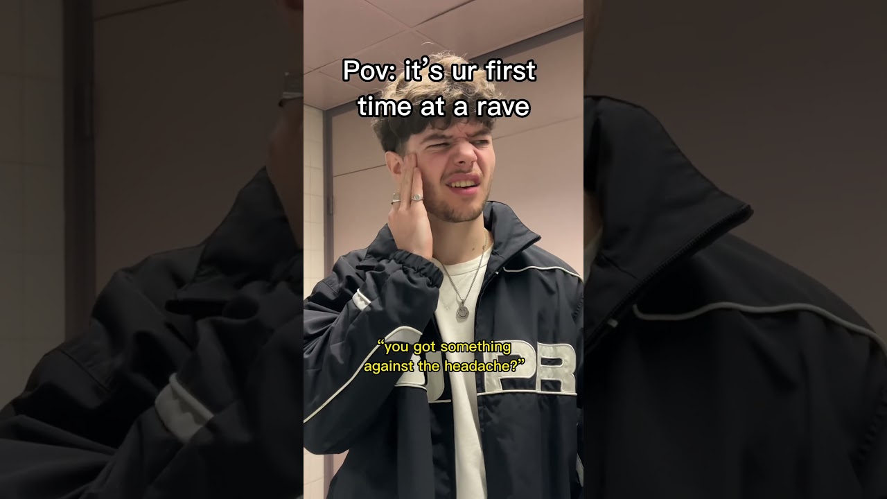 POV: it&rsquo;s your first time at a rave // #techno #rave #music #comedy