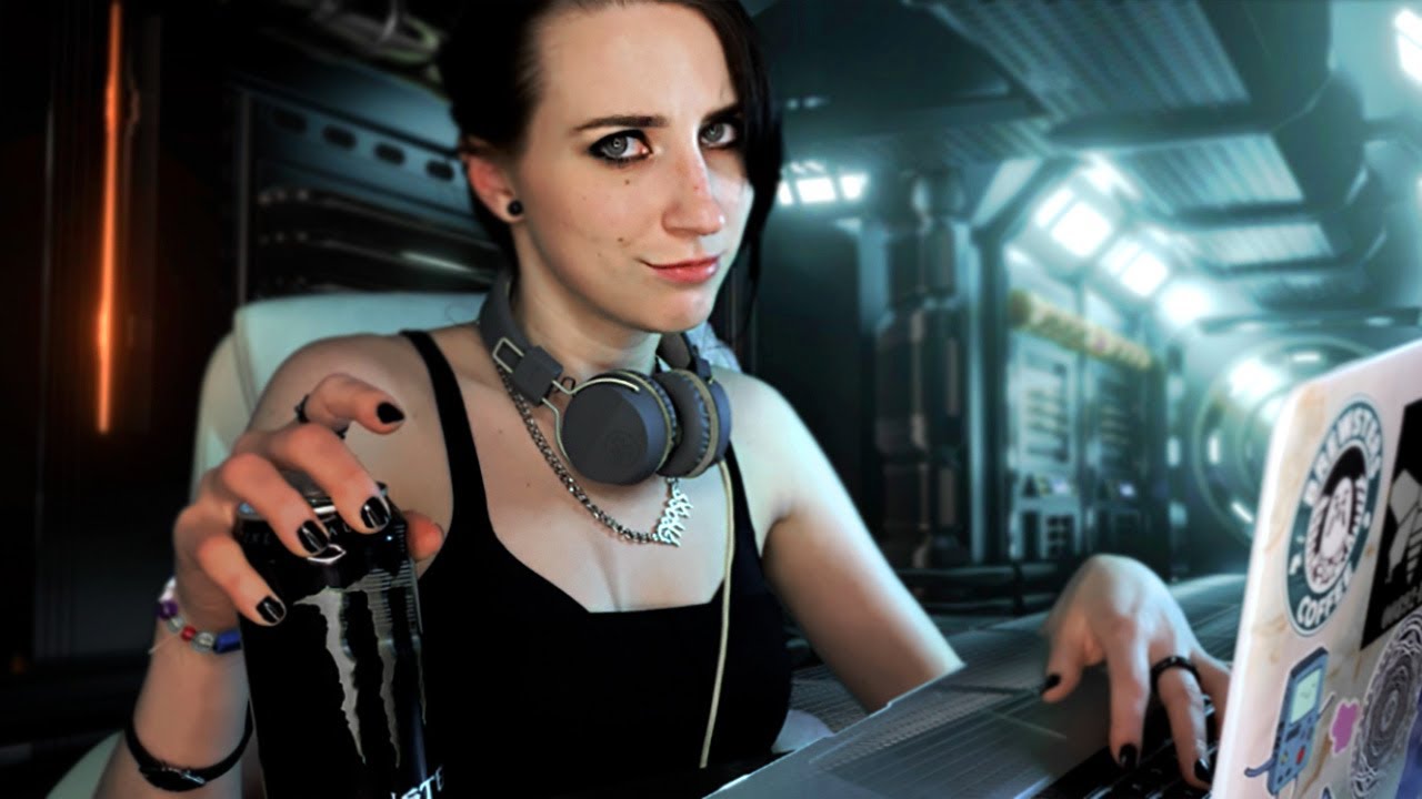 ASMR Sarcastic Hacker Roleplay (typing, whispering, tapping)