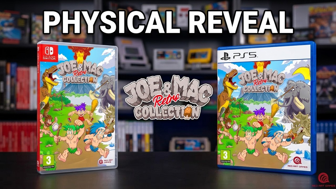Joe & Mac Retro Collection - PlayStation 5, Nintendo Switch - Trailer - Physical [Red Art Games]