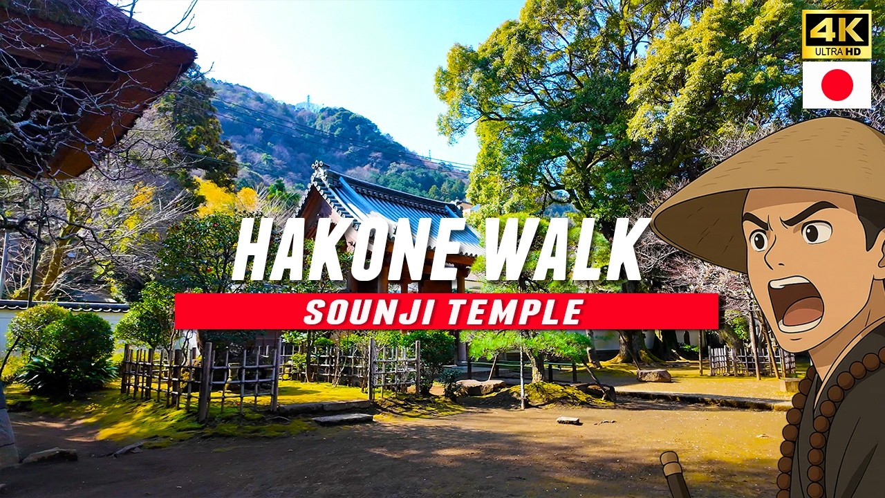 Hakone Temple Walk: Sounji Temple 1521 Hojo Clan Stone Graves - Kanagawa Japan Travel 4K
