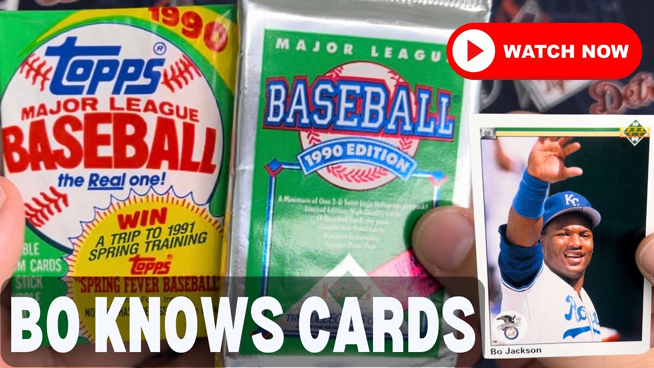 Bo Knows&hellip; 90 Topps & Upper Deck Baseball Card Pack Opening #packopening #baseballcards #sportscards