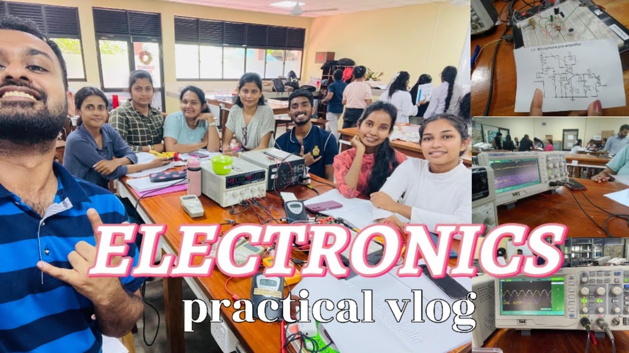 3 Days ELECTRONICS Practical vlog 💗 OUSL