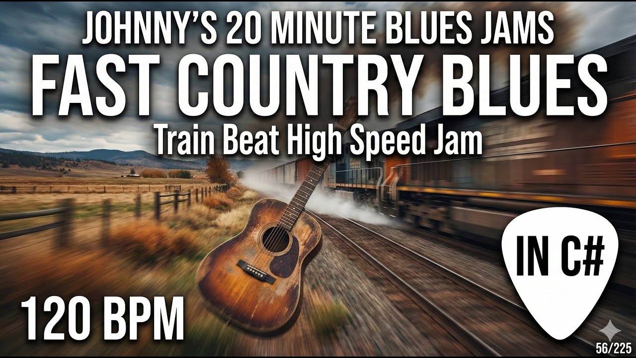 'Hear That Train Beat A Comin' Blues In C# 120bpm 56/225