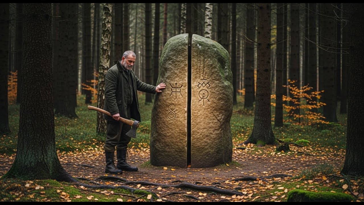 Leśnik znalazł ogromny, dziwny kamień. Coś kazało mu go rozciąć…