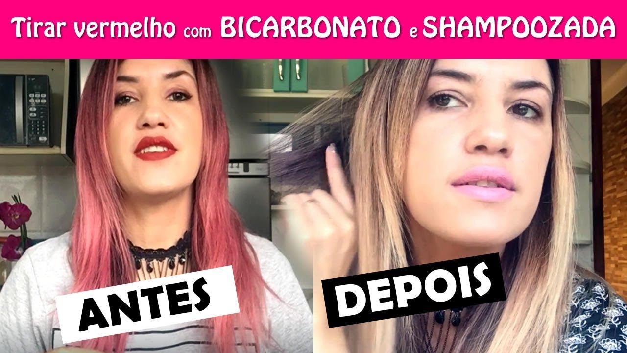 TIRAR TINTA COM BICARBONATO E SHAMPOOZADA
