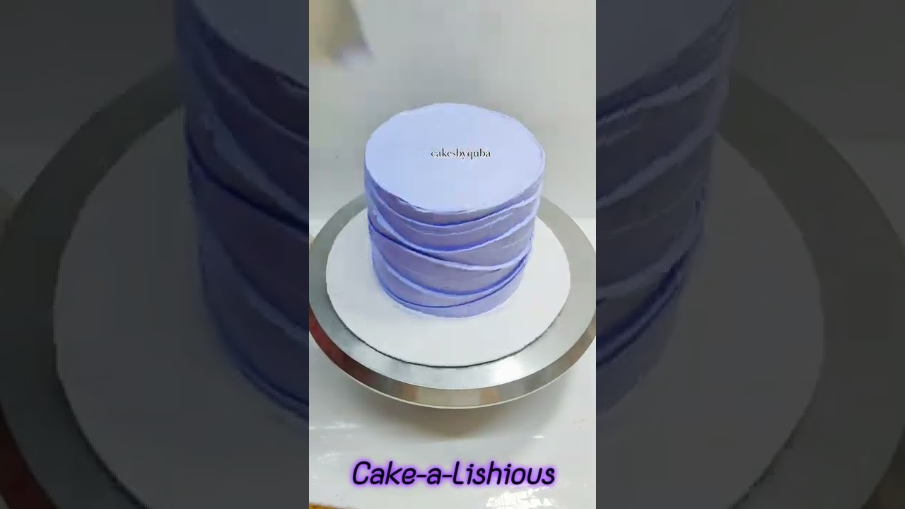 Wave Cake Tutorial| Perfect Wave Effect| #howto make waves on cake #shorts Butterfly🦋 Wave Cake #new