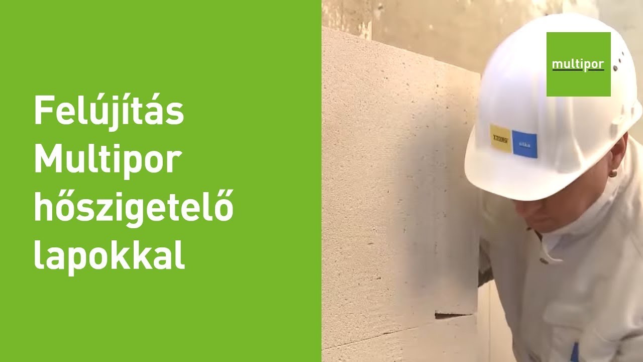 Multipor belső oldali hőszigetelés készítése