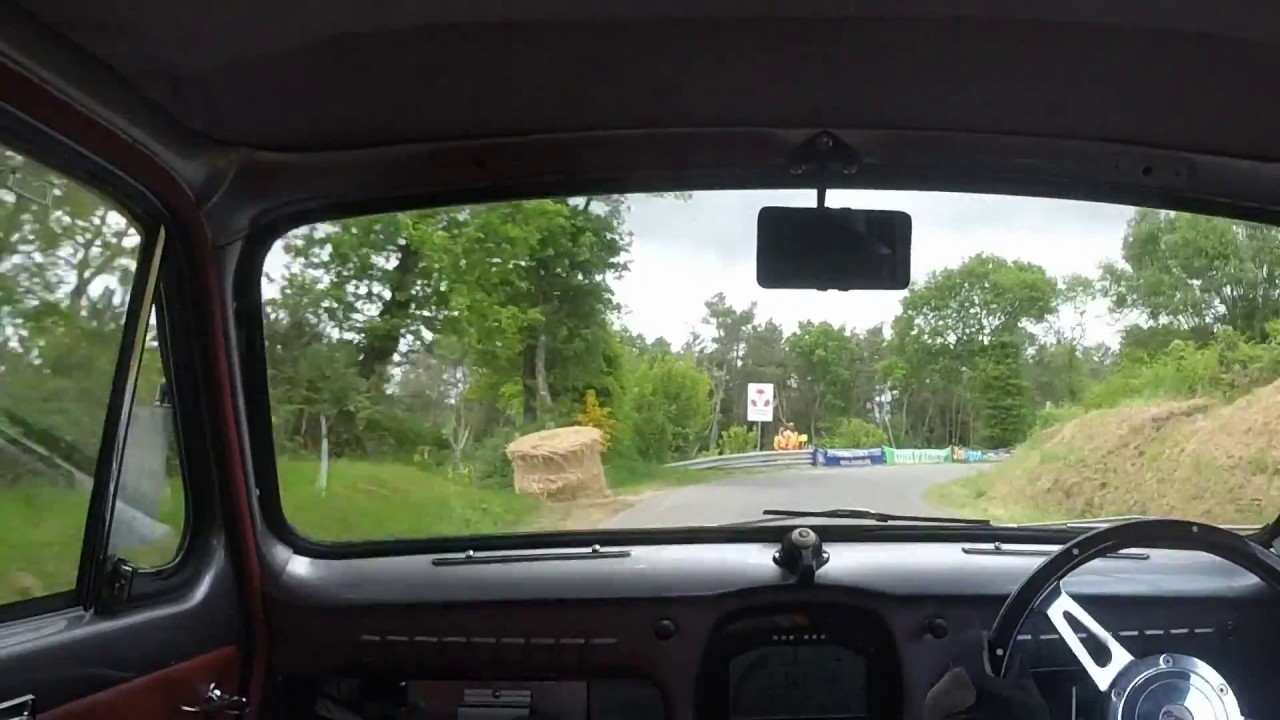In car Austin A35 Hillclimb  Saint Goueno June 2015 race