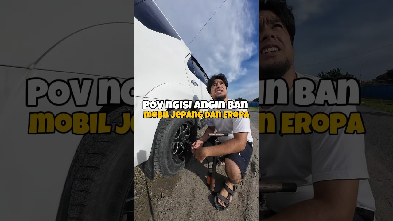 Ini dia beda isi angin ban mobil jepang dan eropa #mobiljepang #mobileropa