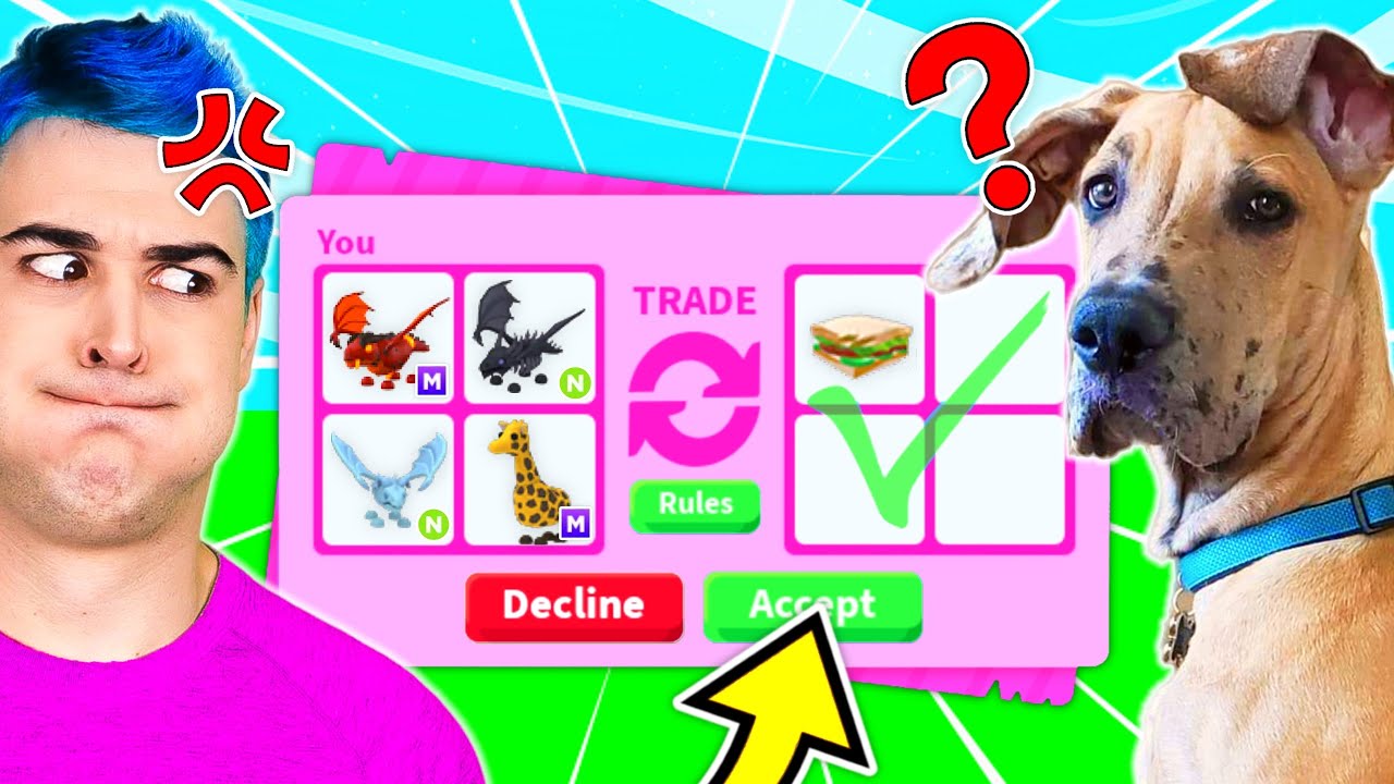 *PUPPY* DECIDES What I Trade In Adopt Me !! Roblox Adopt Me Trading... BUT I Got *HACKED* !!