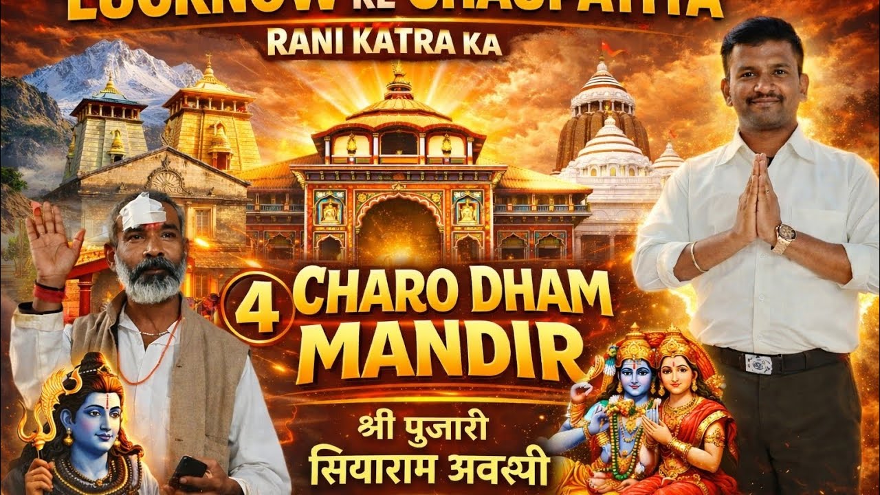 135 saal Purana Charo dham mandir hidden place ll rani katra lucknow 