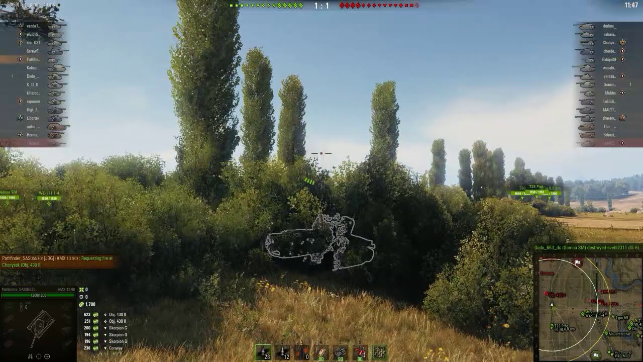 World of Tanks AMX 13-90 - LT-15 for T55A