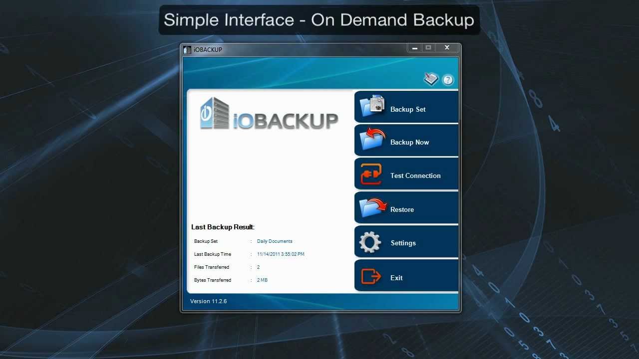 Tutorial 103 - On Demand Backup