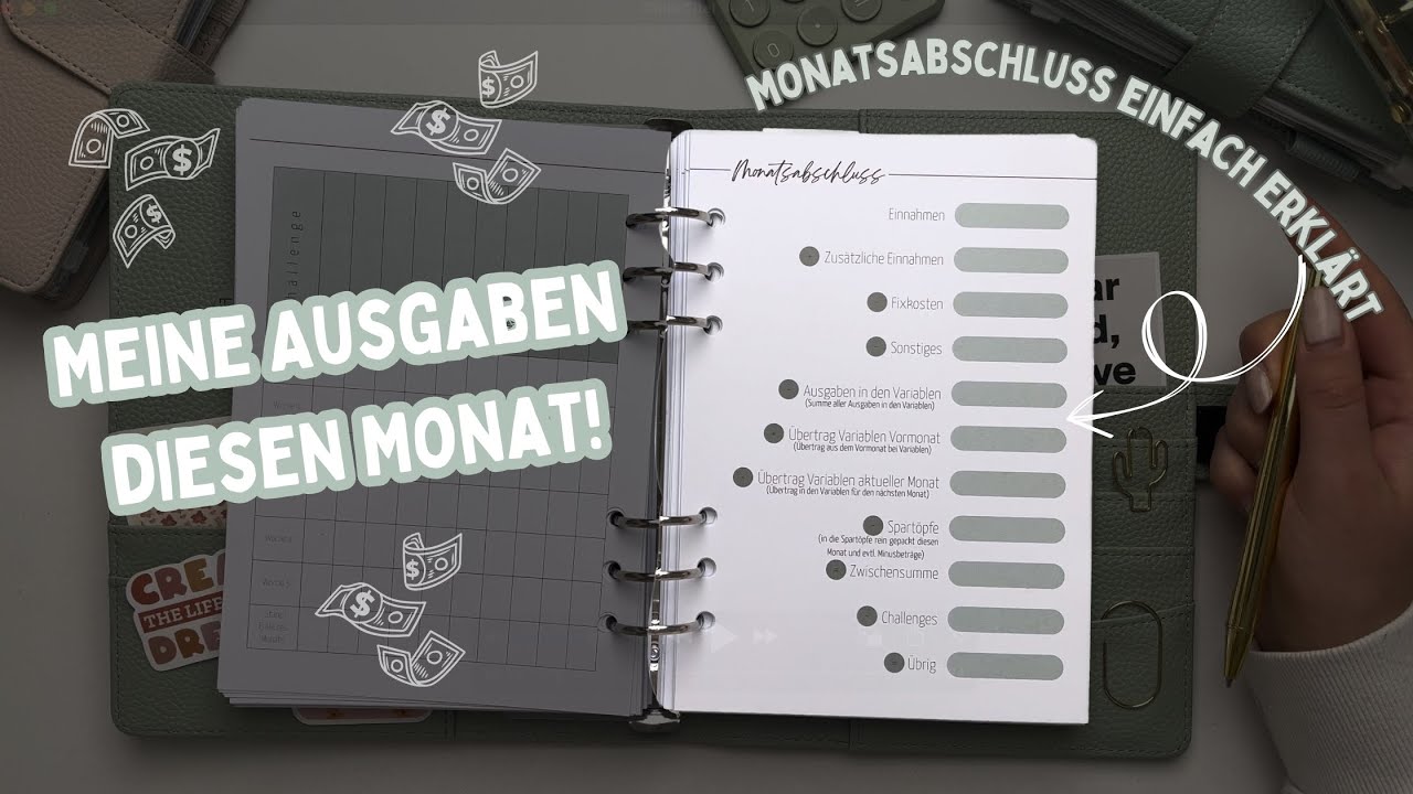 Meine Ausgaben in einem Monat💸 I Monatsabschluss f&uuml;r Anf&auml;nger I Budgetieren mit der Umschlagmethode💰