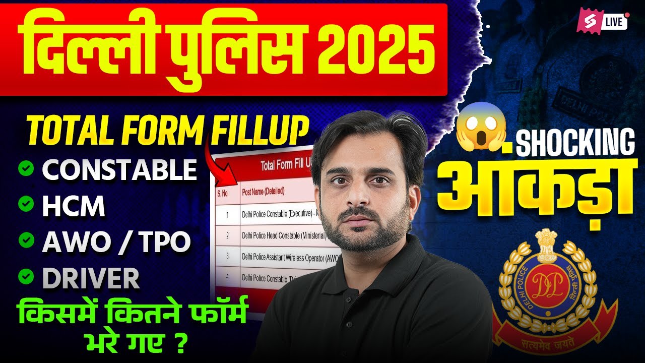 Delhi Police Total Form Fill Up 2025 | Delhi Police New Vacancy 2025 Total Form Fill Up | Testbook
