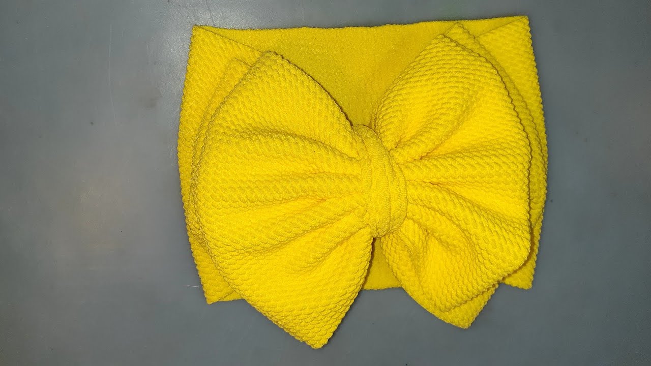 Bandita para bebé recién nacida de tela flexible🎀 #diy  #hechoamano #headband #facildehacer